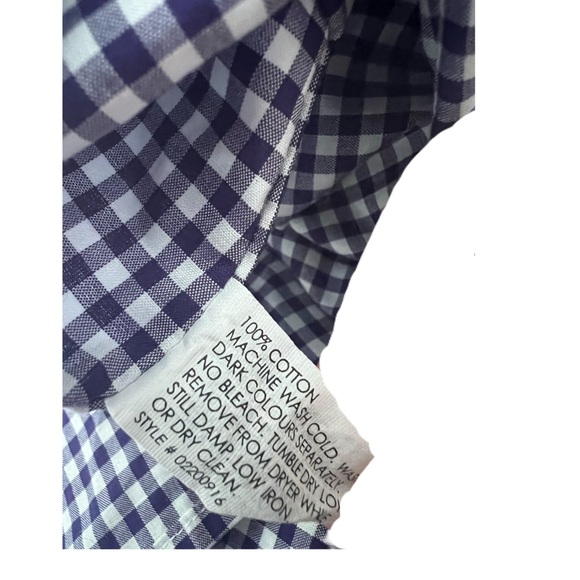 Club Monaco Classic fit, XL. 100% cotton. Long sleeves. Check plaid. Like new! - Picture 7 of 7